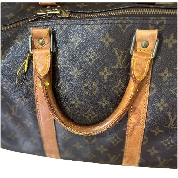 Louis Vuitton Authentic Duffle Brown Canvas Leather - Picture 10 of 16